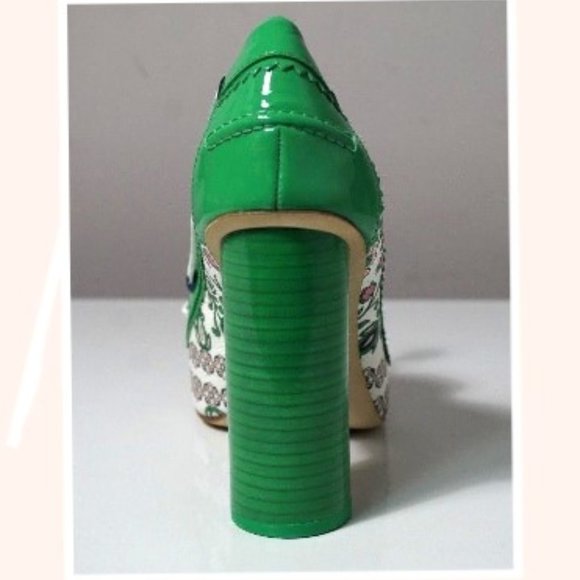 Tory Burch Garden Party Fisher 110mm Loafer Pump Size 7.5 - Picture 8 of 10